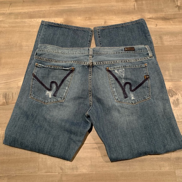 Men’s Citizens Jagger 609 Boot Cut Blue Jeans - Picture 3 of 8